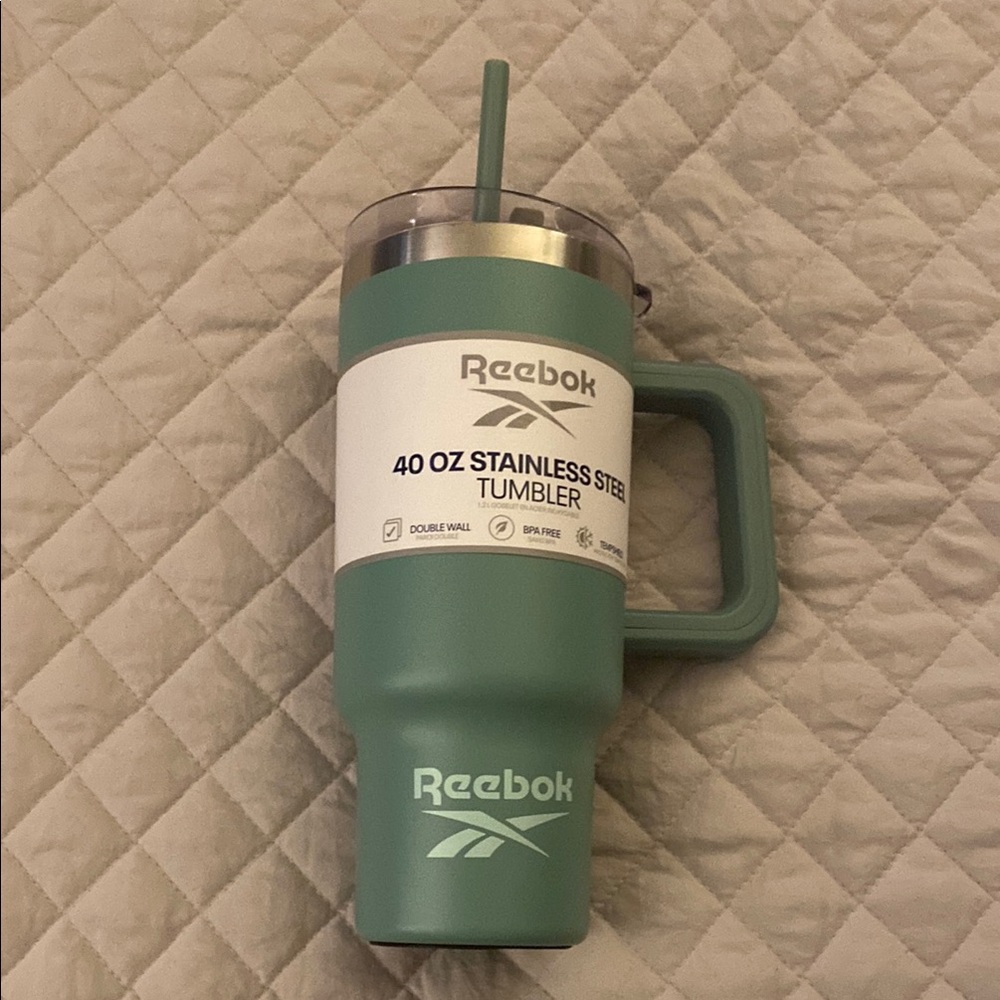 Reebok Green Stainless Steel Tumbler
